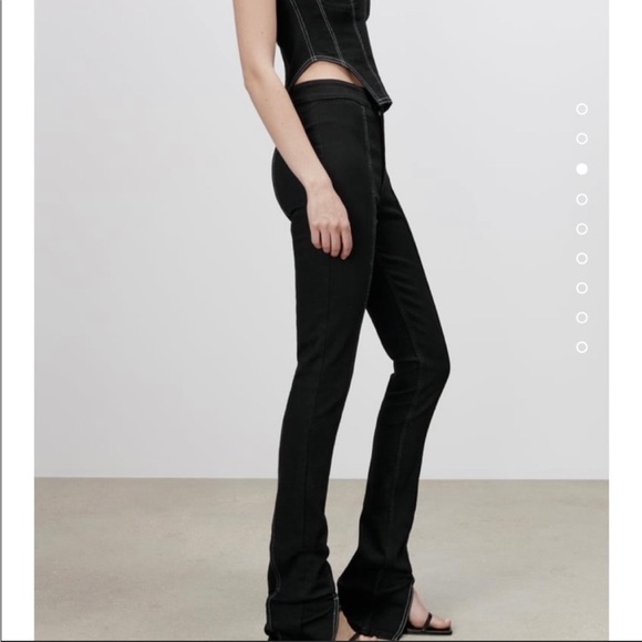 Zara split jeans NWT - Picture 4 of 6
